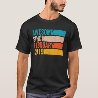 Camiseta Feliz Cumpleaños A Los Siete Años Desde Febrero