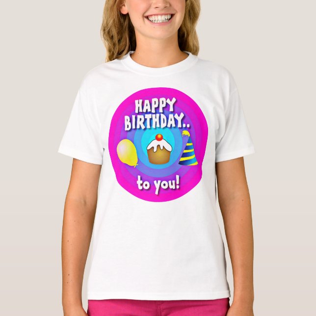 Camiseta Feliz Cumpleaños a Ti (Anverso)
