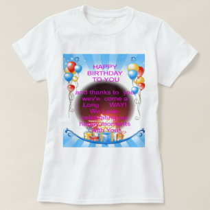 Camiseta Feliz cumpleaños a tu arte Imprimir