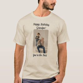 Camiseta ¡Feliz cumpleaños, abuelo! Eres el mejor