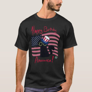 Camiseta Feliz Cumpleaños, Ameowica Patriótico KitKat