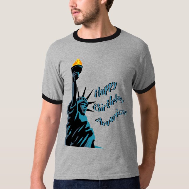 Camiseta Feliz cumpleaños América (Anverso)
