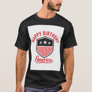 Camiseta Feliz cumpleaños, América