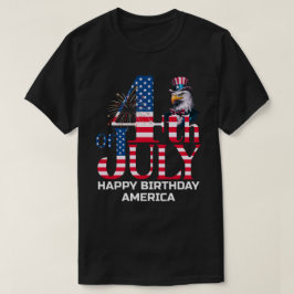 Camiseta Feliz cumpleaños América - 4 de julio
