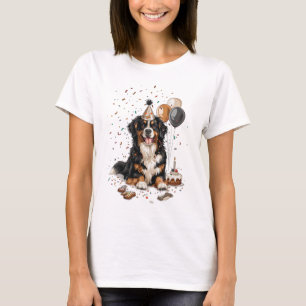 Camiseta Feliz cumpleaños Bernese Mountain Dog