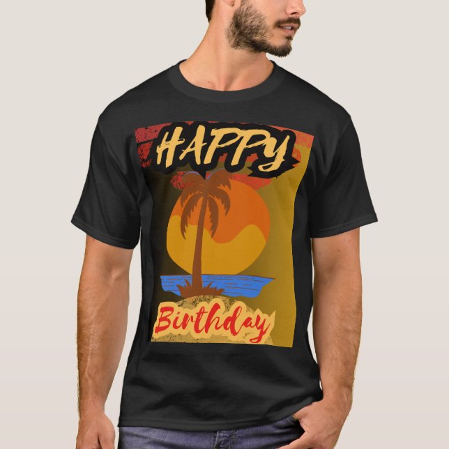 Camiseta Feliz cumpleaños _ celebra tu día con alegría (Anverso)