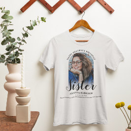 Camiseta Feliz cumpleaños celestial | Foto Memorial T-Shirt