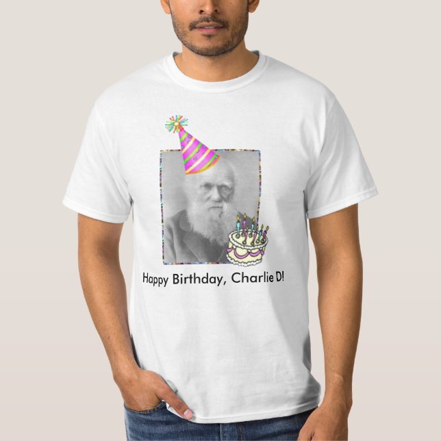 Camiseta ¡Feliz cumpleaños, Charlie D! (Anverso)