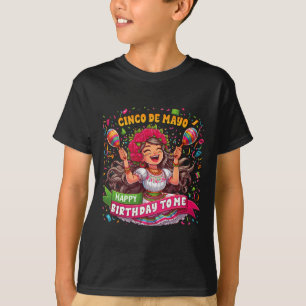 Camiseta Feliz Cumpleaños Cinco De Mayo Para Mi Fiesta Mexi