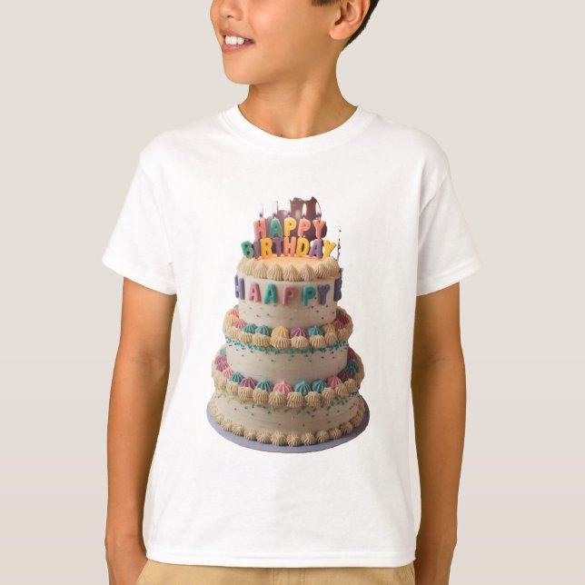 Camiseta Feliz cumpleaños con amor (Anverso)