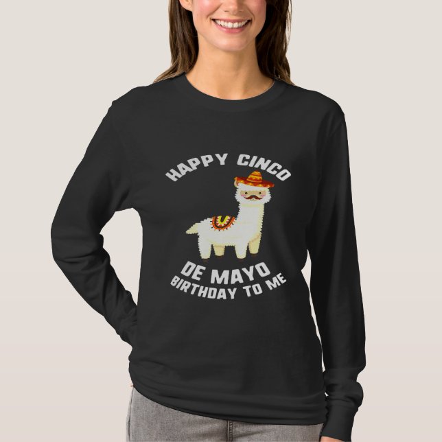 Camiseta Feliz cumpleaños de Cinco de Mayo a mi llamada Som (Anverso)