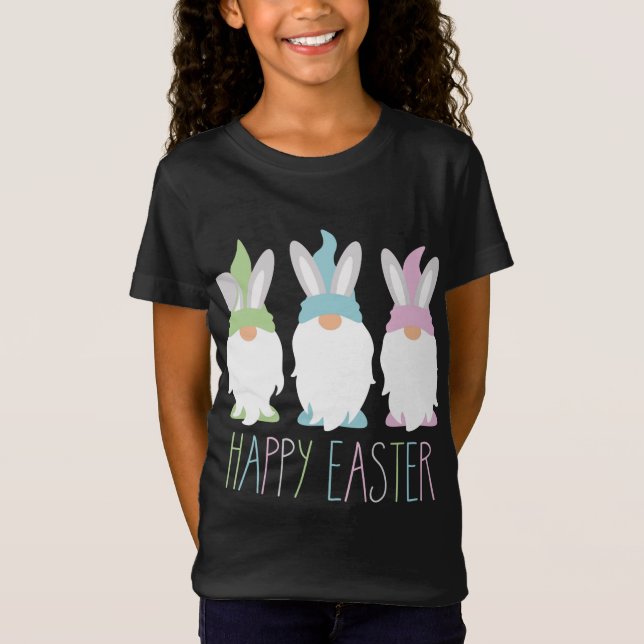 Camiseta Feliz cumpleaños de conejo de Pascua (Anverso)