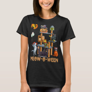 Camiseta Feliz Cumpleaños De Meow O Ween Guay Mamá Hallowee