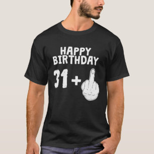 Camiseta FELIZ CUMPLEAÑOS + Dedo Medio en Guay 32nd Bday