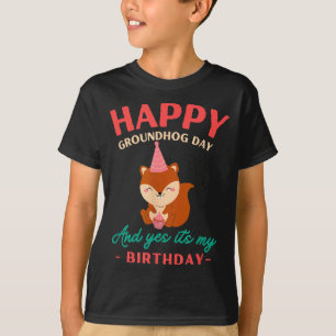 Camiseta Feliz cumpleaños del Día de la Marmota Amantes de