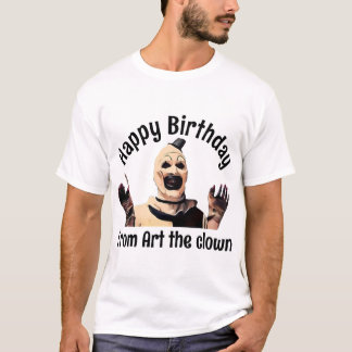 Camiseta Feliz cumpleaños del payaso artístico