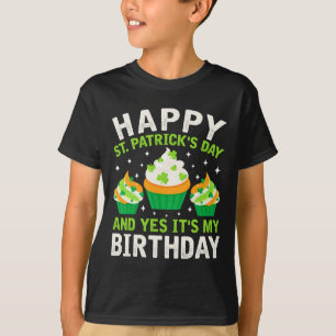 Camiseta Feliz cumpleaños día de San Patricio Saint Paddys 