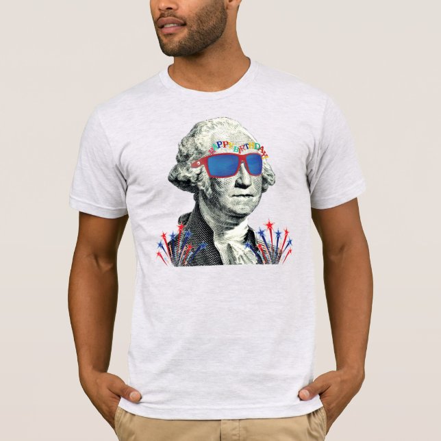 Camiseta Feliz Cumpleaños EE. UU. - 4 de julio (Anverso)