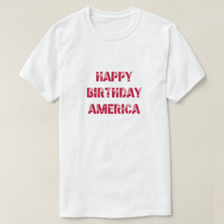 Camiseta Feliz cumpleaños Estados Unidos Estrellas Estrella