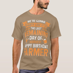 Camiseta Feliz cumpleaños, Fiesta granjero, divertida agric