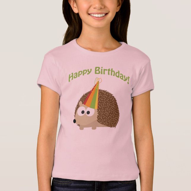 Camiseta ¡Feliz cumpleaños! Hedgehog (Anverso)