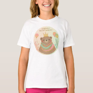 Camiseta Feliz cumpleaños Ilustracion Teddy Bear
