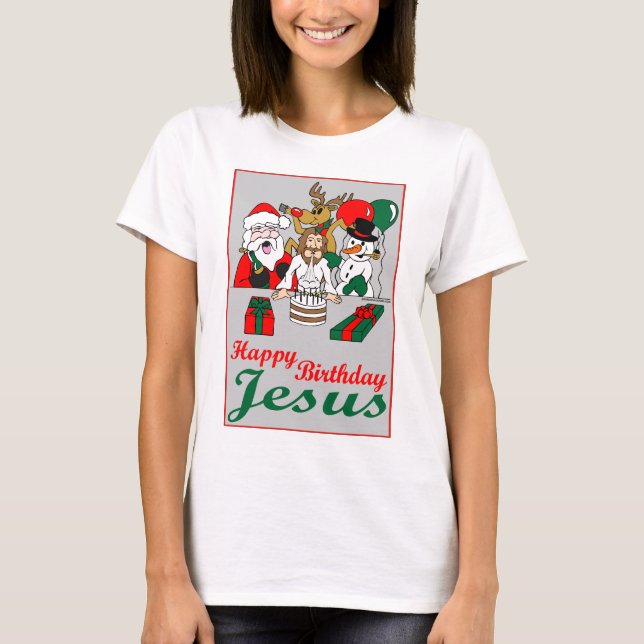 Camiseta Feliz cumpleaños Jesús (Anverso)