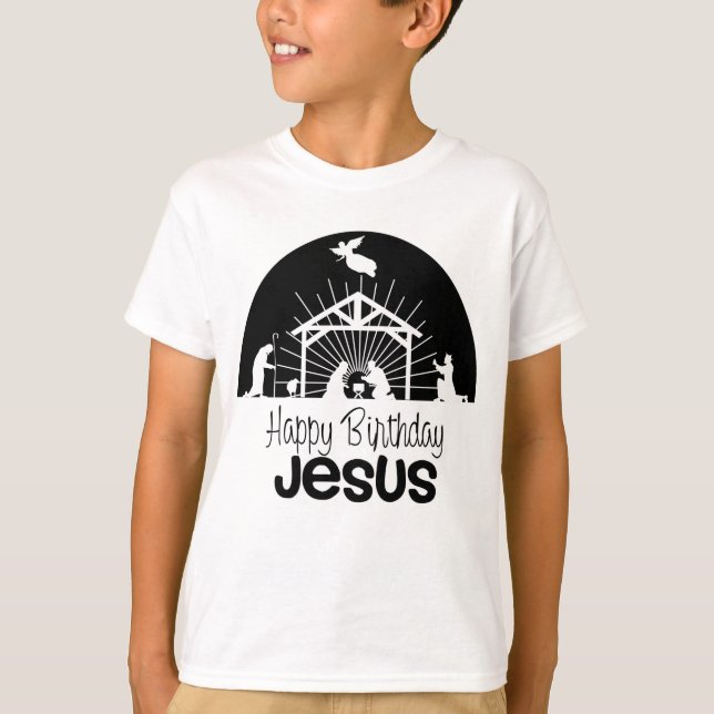 Camiseta Feliz cumpleaños, Jesús (Anverso)