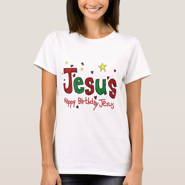 Camiseta Feliz cumpleaños Jesús (Anverso)