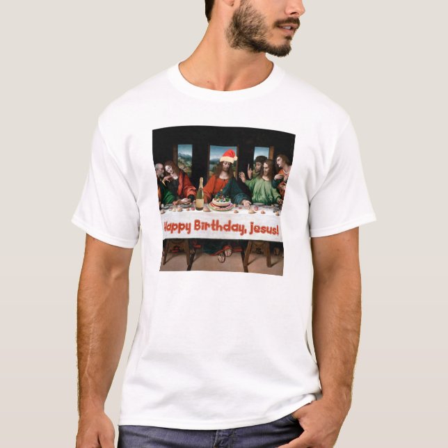Camiseta ¡Feliz cumpleaños, Jesús! (Anverso)