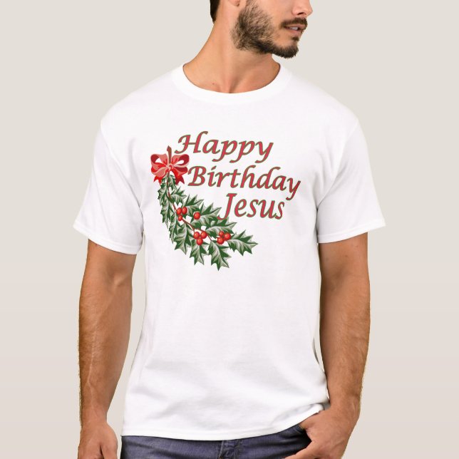 Camiseta Feliz cumpleaños Jesús (Anverso)