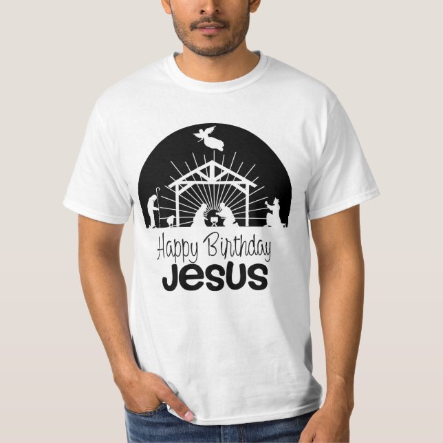 Camiseta Feliz cumpleaños, Jesús (Anverso)