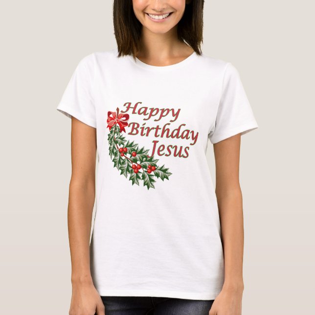 Camiseta Feliz cumpleaños Jesús (Anverso)