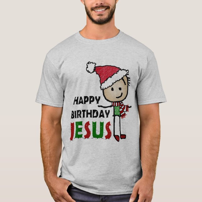 Camiseta Feliz cumpleaños, Jesús (Anverso)