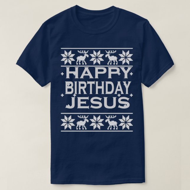 Camiseta feliz cumpleaños jesús 6 (Diseño del anverso)