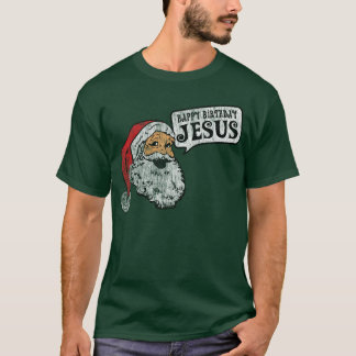 Camiseta Feliz cumpleaños Jesús (camisetas oscuro)
