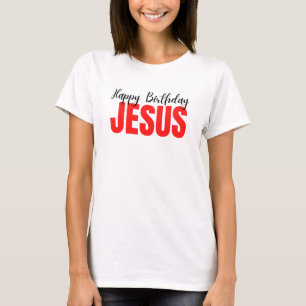 Camiseta Feliz cumpleaños Jesús Navidad