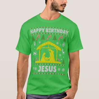 Camiseta Feliz cumpleaños, Jesús Navidades de vacaciones su
