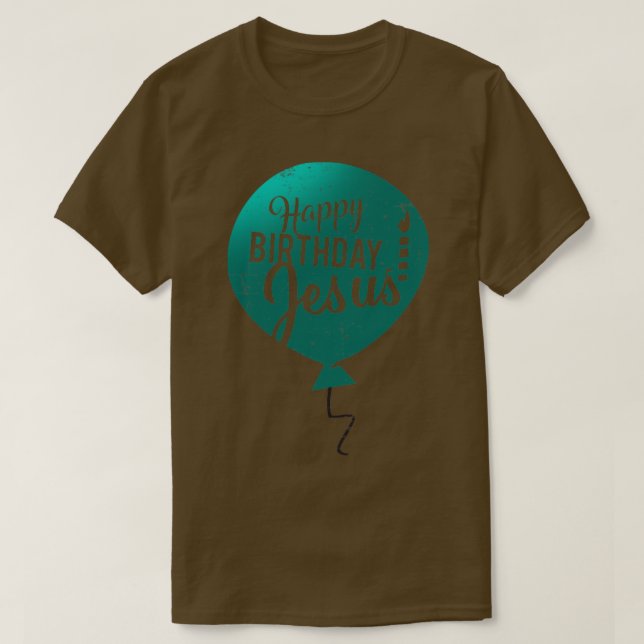 Camiseta Feliz Cumpleaños Jesús verdadero significado de Na (Diseño del anverso)