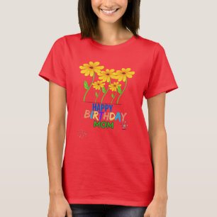 Camiseta Feliz cumpleaños mamá-mamá-madre-personalizado