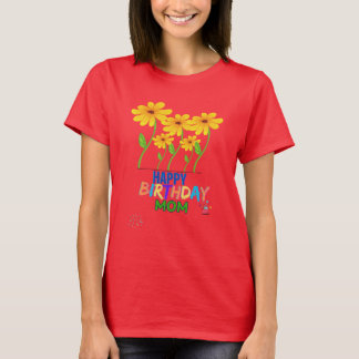Camiseta Feliz cumpleaños mamá-mamá-madre-personalizado
