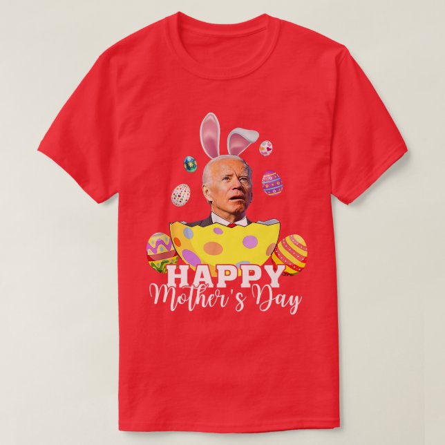 Camiseta Feliz cumpleaños navideño Joe Biden en Pascua (Diseño del anverso)
