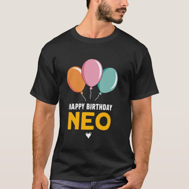 Camiseta Feliz Cumpleaños Neo (Anverso)