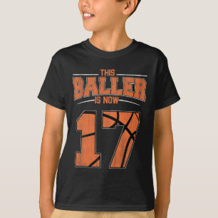 Camiseta Feliz cumpleaños, niños de 17 años de Bysketbyll S