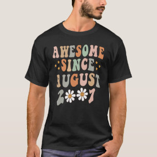 Camiseta Feliz cumpleaños número 15 a 15 años increíble des