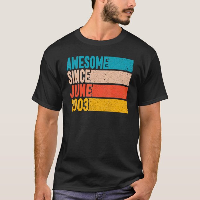 Camiseta Feliz cumpleaños número 19 a 19 años, increíble de (Anverso)