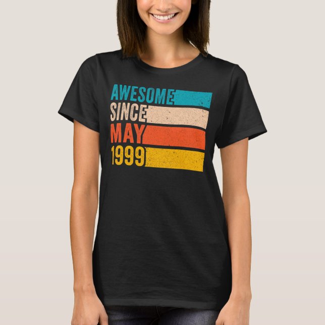 Camiseta Feliz cumpleaños número 23, increíble Sinc (Anverso)