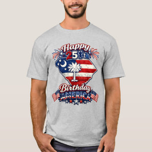 Camiseta Feliz cumpleaños número 250 América Estado de Caro
