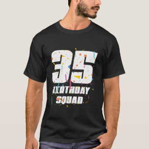 Camiseta Feliz cumpleaños número 35, feliz cumpleaños númer