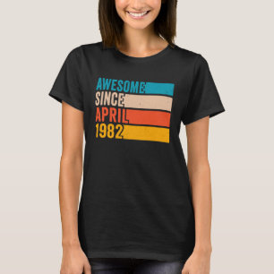 Camiseta Feliz cumpleaños número 40 a 40 años, increíble de